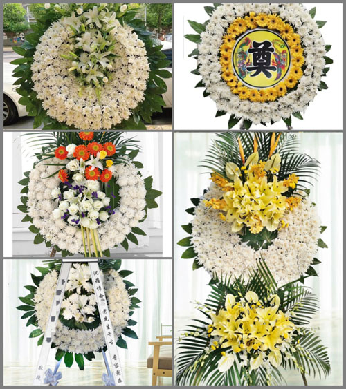 福建漳州龙海市白水镇方田村花圈速递